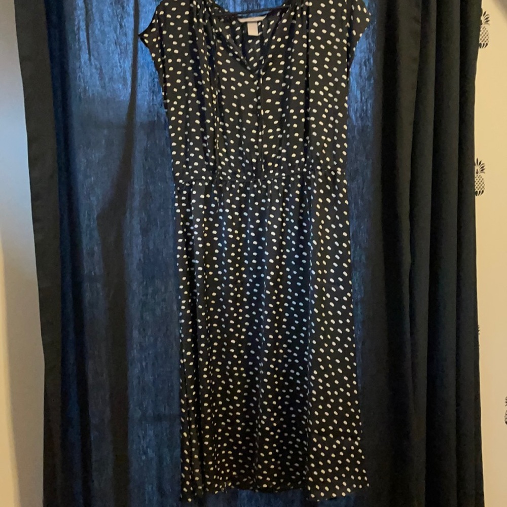 H&M black and white dress L